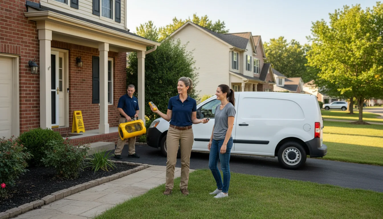 Residential water damage restoration in Mifflinville, PA